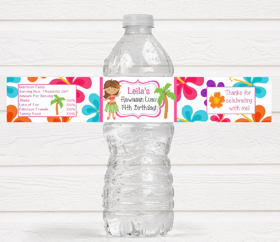 Waterproof Water Bottle Labels, Wheels or Heels Gender Reveal