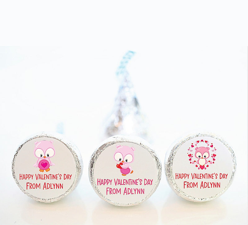 Valentine Hershey Kiss Stickers - VAL001 - STICKERS ONLY :) - Thatsawrapfavors