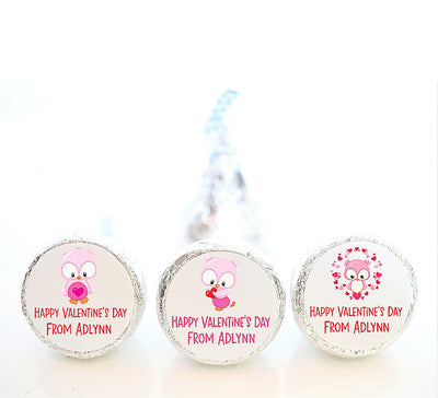 Valentine Hershey Kiss Stickers - VAL001 - STICKERS ONLY :) - Thatsawrapfavors