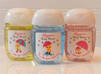 Baby Ducks Baby Shower Hand Sanitizer Labels- DUK100 - LABELS ONLY - Thatsawrapfavors