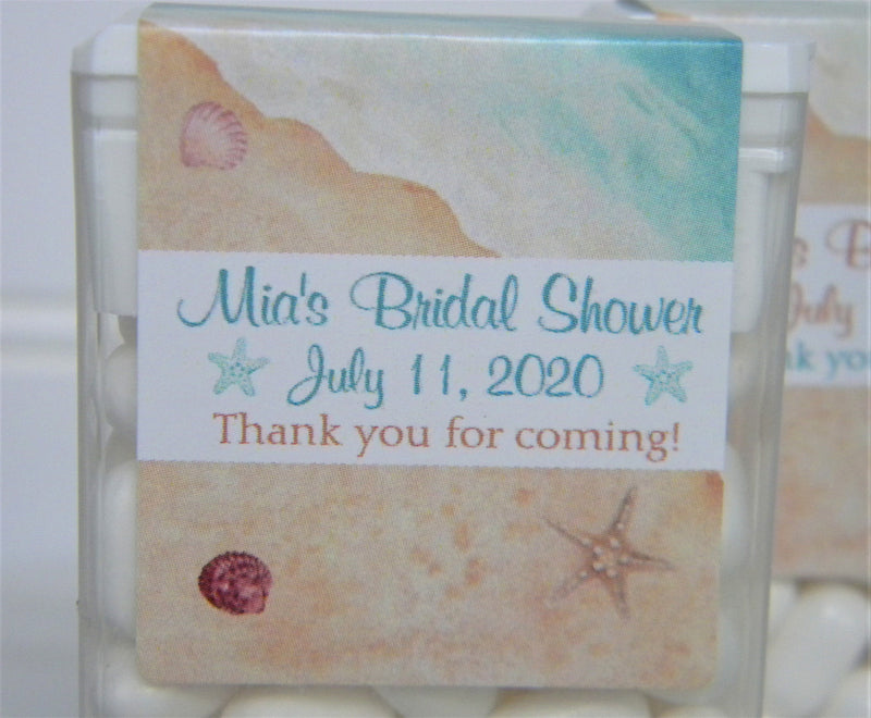 Beach Wedding Tic Tac Labels - BEA201 - LABELS ONLY :) - Thatsawrapfavors