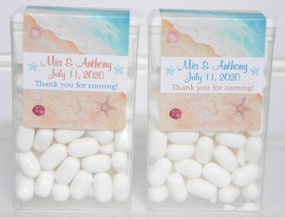 Beach Wedding Tic Tac Labels - BEA200 - LABELS ONLY :) - Thatsawrapfavors