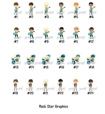 Rock Star Theme Birthday Party Hand Sanitizer Favor Labels - ROK101 - LABELS ONLY :) - Thatsawrapfavors