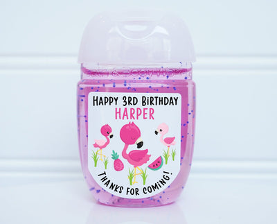 Flamingo Theme Birthday Party Tic Tac Labels - FLA200 - LABELS ONLY :) - Thatsawrapfavors
