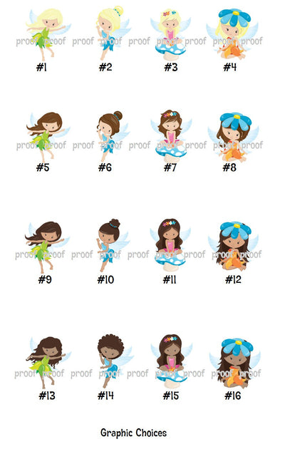 Fairy Theme Favor Labels - Gift Tags - Several Sizes Available - FAI025 - Thatsawrapfavors