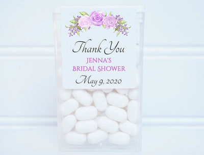 Lavender Floral Tic Tac Bridal Shower Labels - LAV200 - LABELS ONLY :) - Thatsawrapfavors