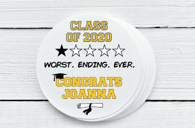 Graduation Worst Ending Ever Favor Labels - Several Sizes Available - GRD033 - Thatsawrapfavors
