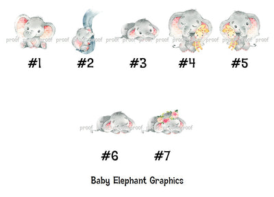Baby Elephant Girl Baby Shower or Birthday Hand Sanitizer Labels - ELE100 - LABELS ONLY :) - Thatsawrapfavors