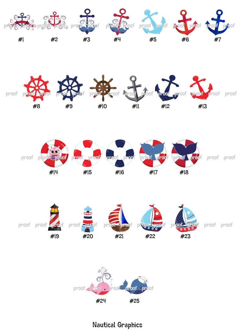 Nautical Theme Baby Shower Favor Labels - Gift Tags - Several Sizes Available - NAB025 - Thatsawrapfavors