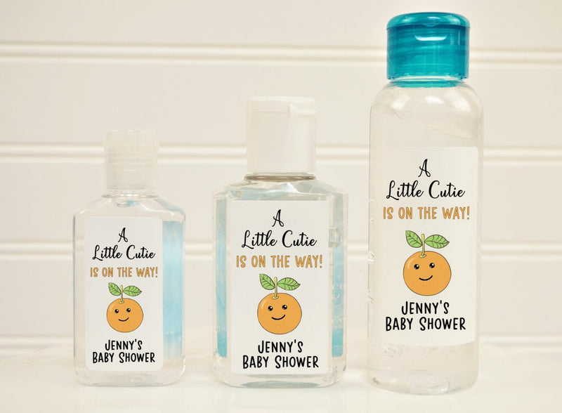 Cutie Baby Shower Hand Sanitizer Labels - Several Sizes to Choose From - CUT140 - LABELS ONLY :) - Thatsawrapfavors