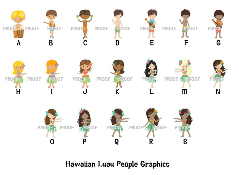 Hawaiian Luau Birthday Hershey Kiss Stickers - HAW002 - STICKERS ONLY :) - Thatsawrapfavors