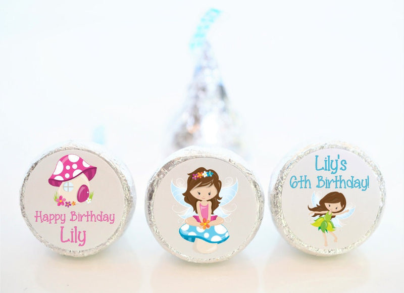 Fairy Theme Hershey Kiss Stickers - FAI001 - STICKERS ONLY :) - Thatsawrapfavors