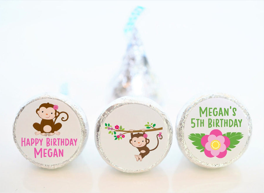 Monkey – Thatsawrapfavors for Free Printable Monkey Name Tags