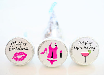 Bachelorette Last Fling Before the Ring Theme Hershey Kiss Stickers - BAC001 - STICKERS ONLY :) - Thatsawrapfavors