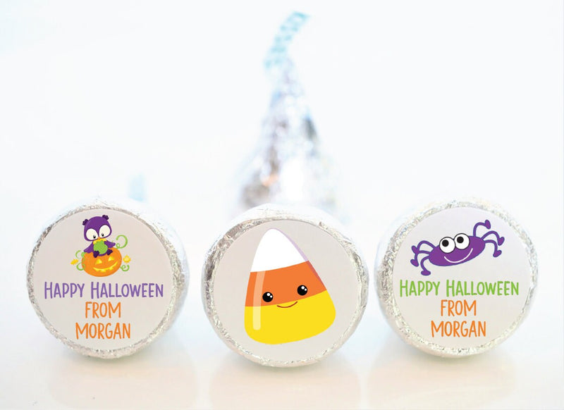 Halloween Hershey Kiss Party Favor Stickers - HAL002 - STICKERS ONLY :) - Thatsawrapfavors