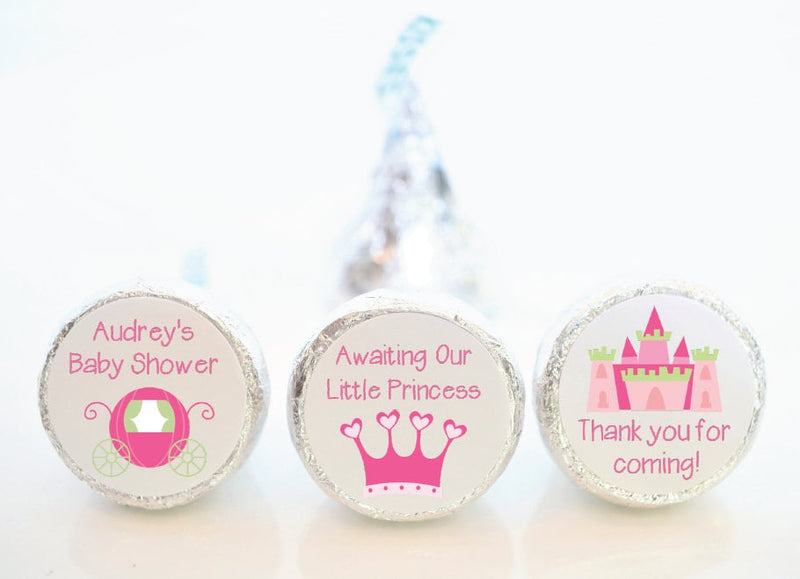 Princess Hershey Kiss Stickers - PNC001 - STICKERS ONLY :) - Thatsawrapfavors