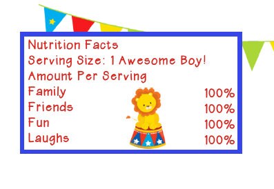 Carnival Circus Theme Birthday Party Water Bottle Labels - LABELS ONLY :)  CAR220 - Thatsawrapfavors