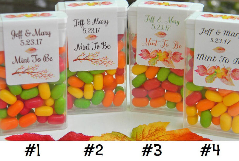 Fall Wedding or Bridal Shower Tic Tac Labels - FAL200 - LABELS ONLY :) - Thatsawrapfavors