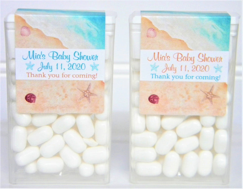 Beach Wedding Tic Tac Labels - BEA201 - LABELS ONLY :) - Thatsawrapfavors