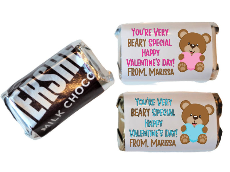 Valentine Theme Hershey Miniatures Labels - VAL340 - LABELS ONLY :) - Thatsawrapfavors